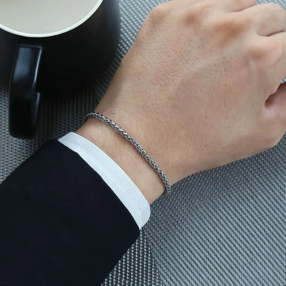 Silver bracelet for men