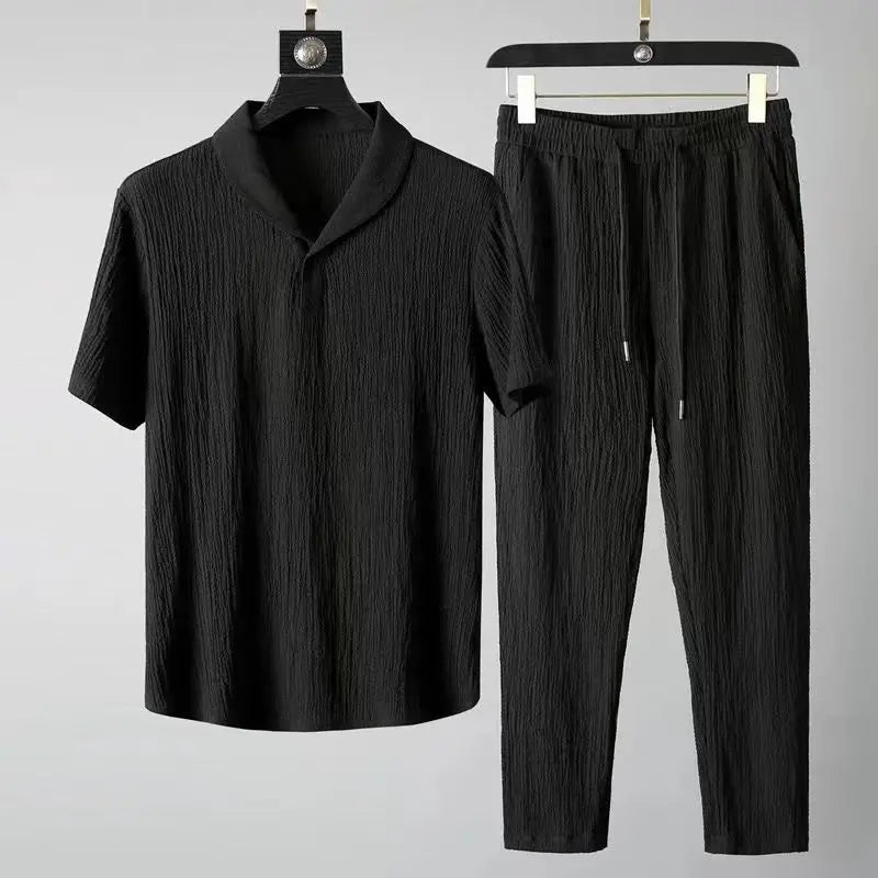 Men T-Shirts+Pants Suit