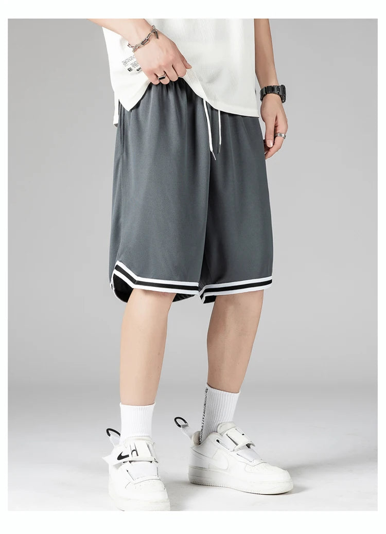 Men Basketball Shorts Grey/Blue