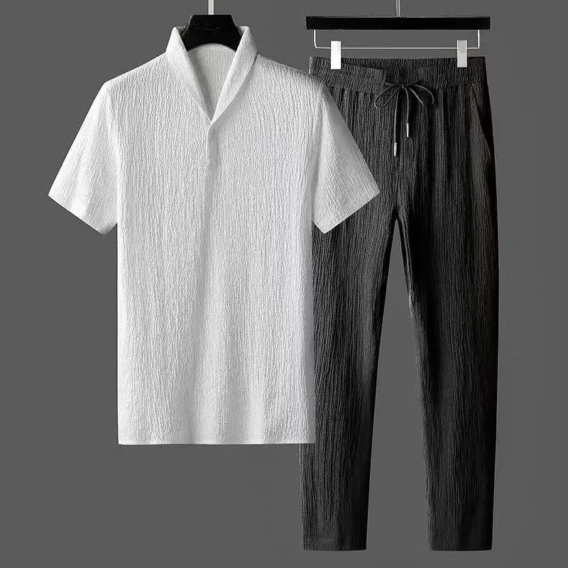 Men T-Shirts+Pants Suit